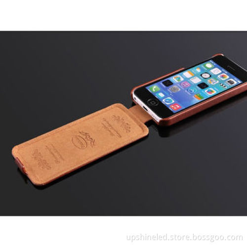 Flip genuine leather case for iphone 5/5S, fashion and popular